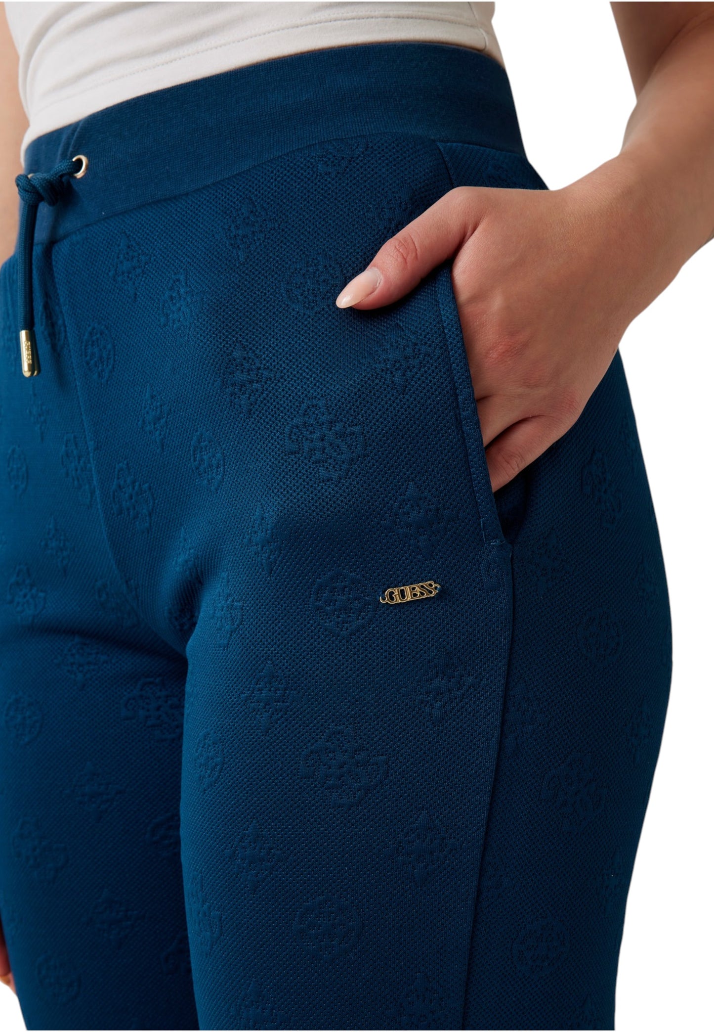 Pantaloni Tuta Donna Guess Jogger 3D Peony V5YB06KBSL2