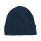 Berretto  Uomo Mc2 Saint Barth Lavorazione A Coste, Risvolto, Logo Ricamato Wengen Wool WENG027