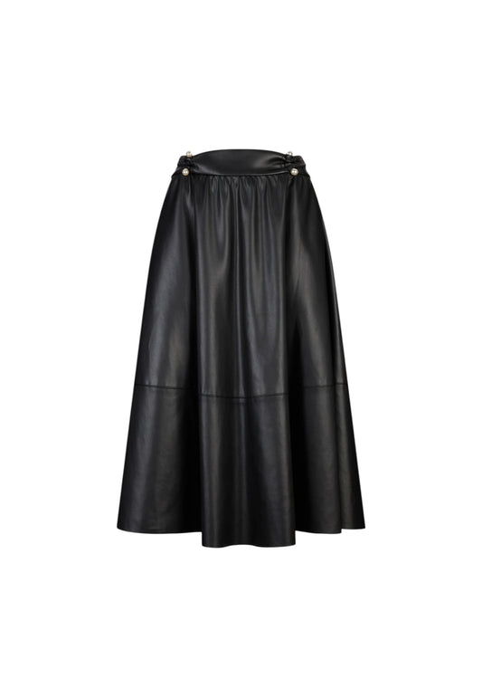 Gonna Midi Donna Liu Jo In Pelle Sintetica  CF5015E0624
