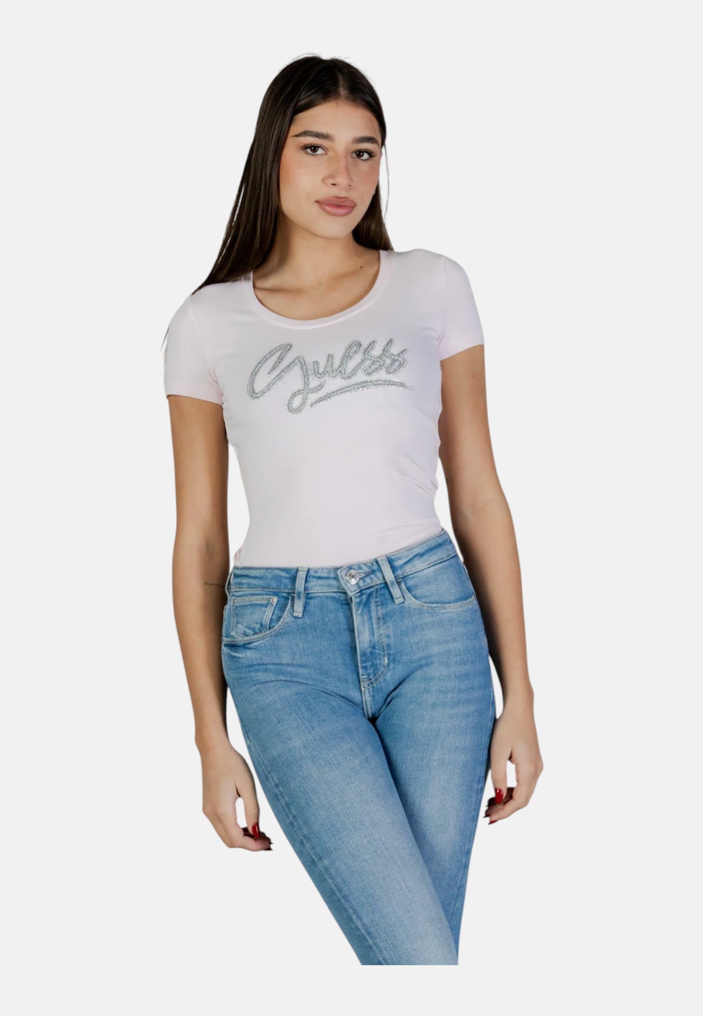 T-Shirt Manica Corta Donna Guess  Guess Script W6RI24J1314