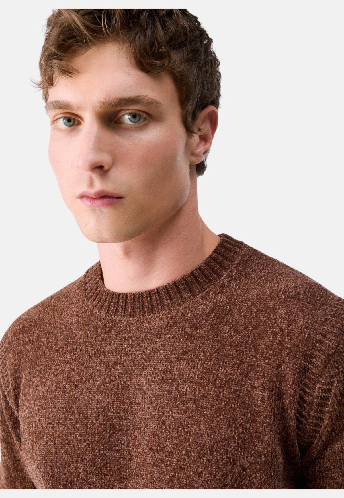 Maglione A Girocollo Uomo Liu Jo In Ciniglia  QF6139MAB20