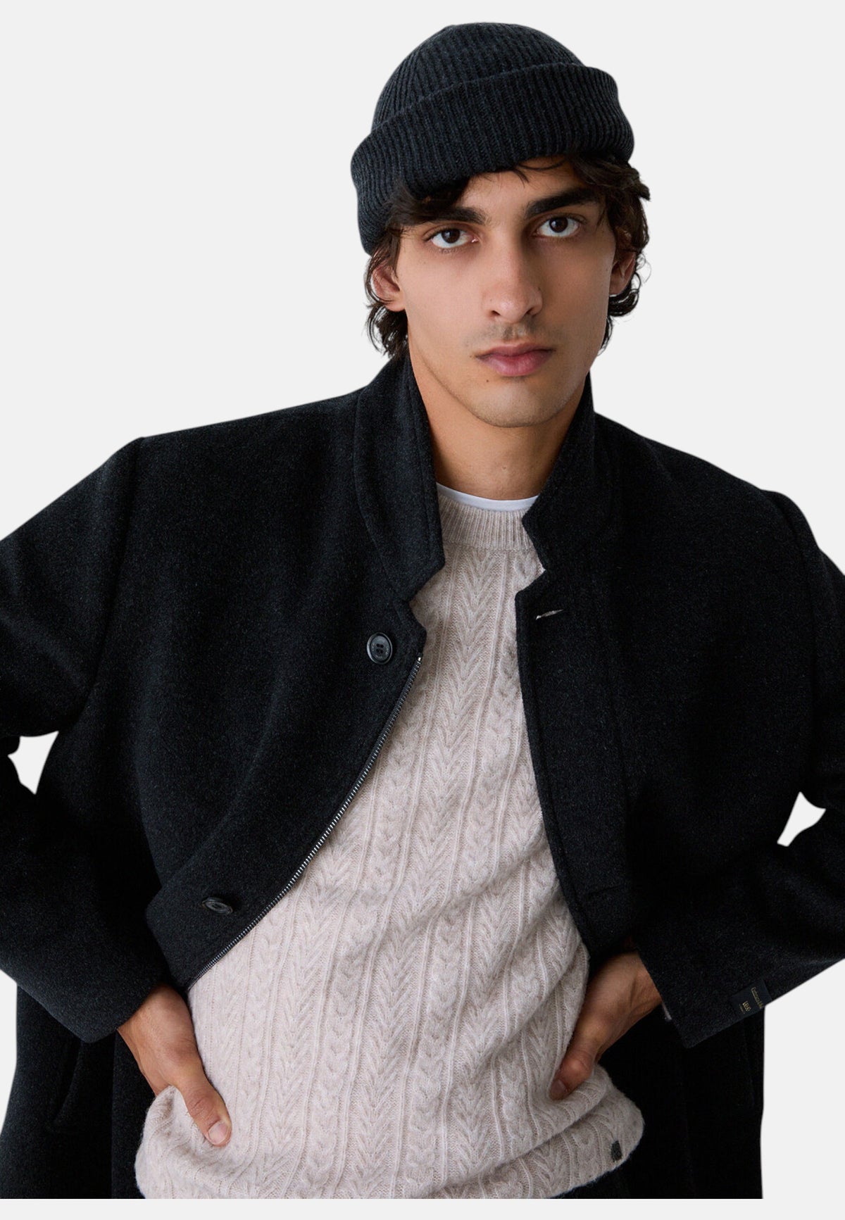 Cappotto  Uomo Liu Jo Monopetto Lana E Cashmere  QF6151T217A