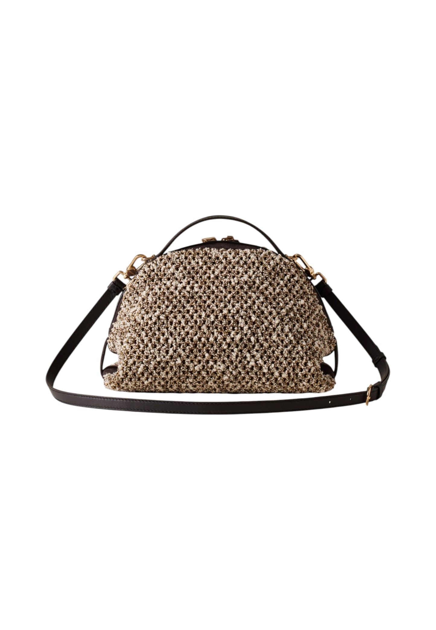 Borsa A Mano Donna Borbonese BaulettoSmall In Tessuto A Rete Con Tracolla Sexy 910103800383