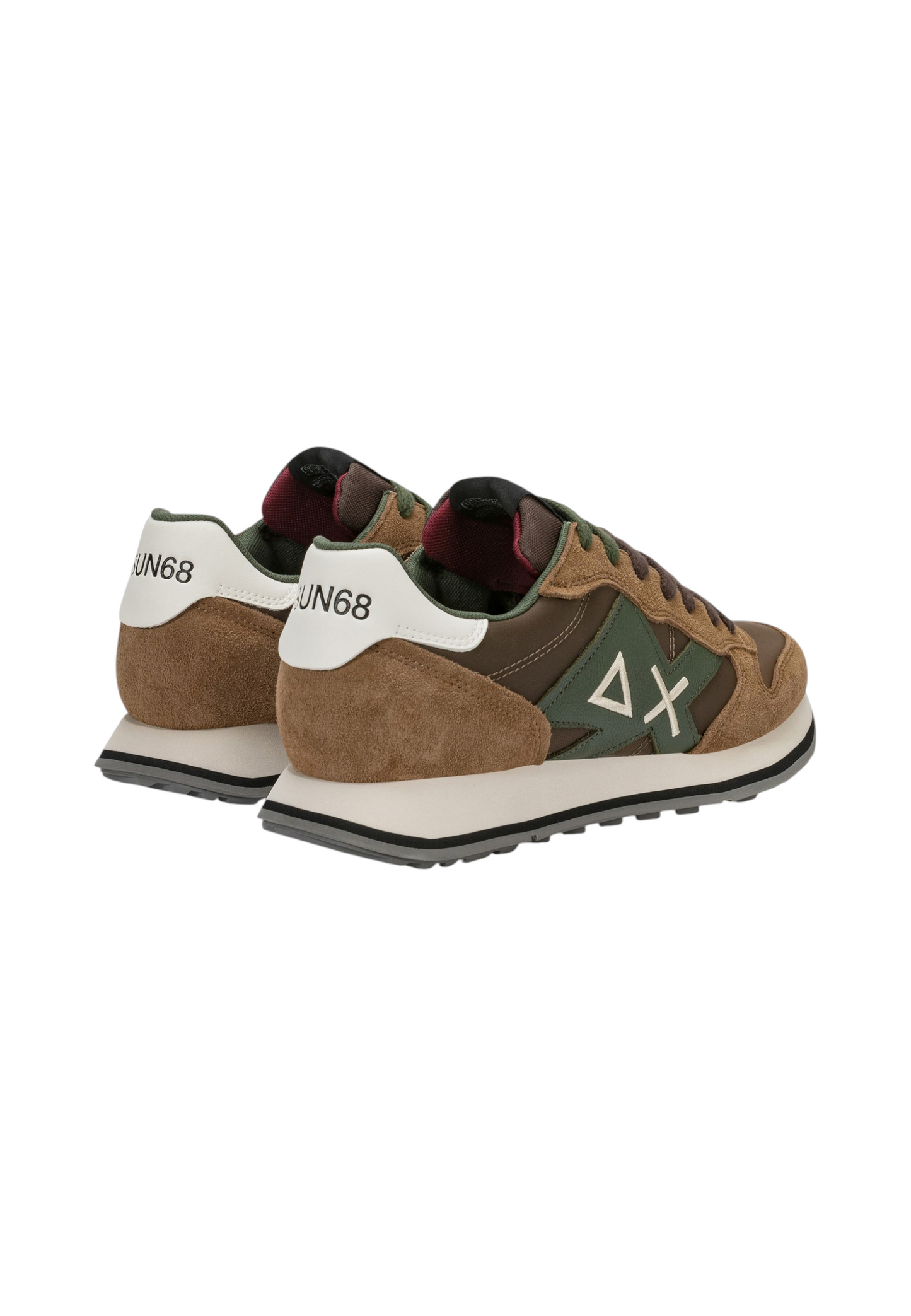 Sneakers Basse Uomo Sun68 Stile Running, Nylon E Suede, Maxi Logo, Bicolor Jaki 2.0 Bicolor Z46122