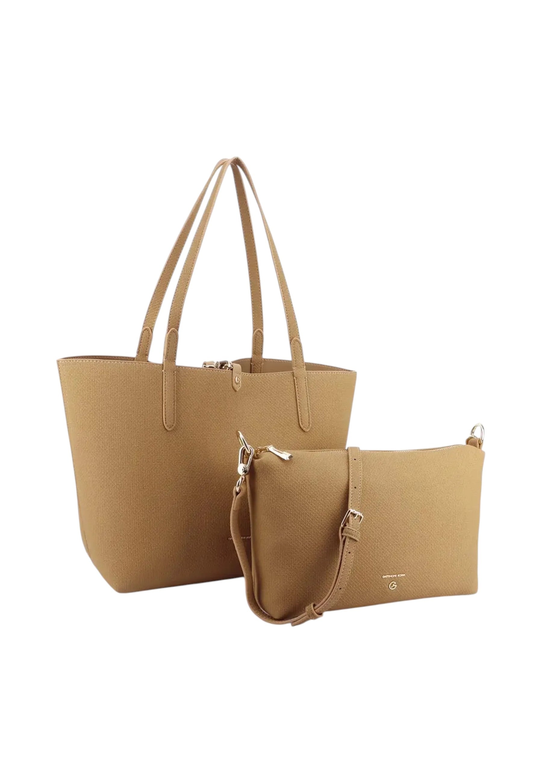 Borsa A Spalla Donna Gattinoni Shopping Bag Reversibile Reve Texture BEN268809WPJ