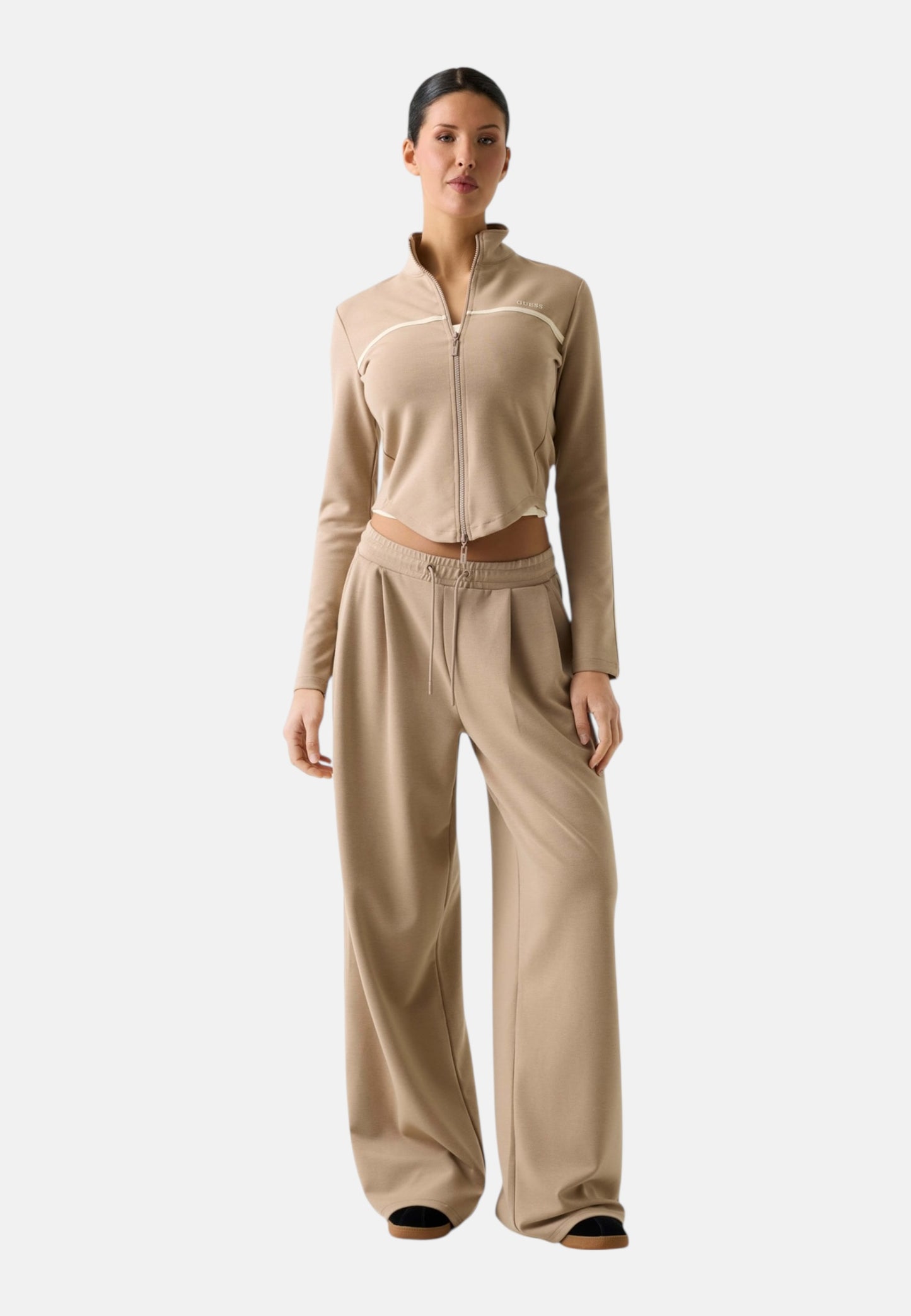 Felpa Con Zip Donna Guess  Jasmine V6GQ04K2911