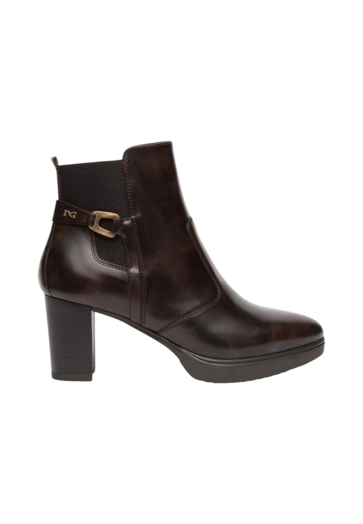 Stivaletti  Donna Nero Giardini  Manolete Elastico 85 Pu.Lesina L16720 T.M I617261D