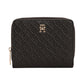 Portafoglio Con Portamonete Donna Tommy Hilfiger Med Za W/Flap Mono Th Icon AW0AW18474