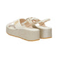 Sandali Platform Donna Liu Jo In Pelle Di Vitello Con Glitter Flo 03 SA6141PX106