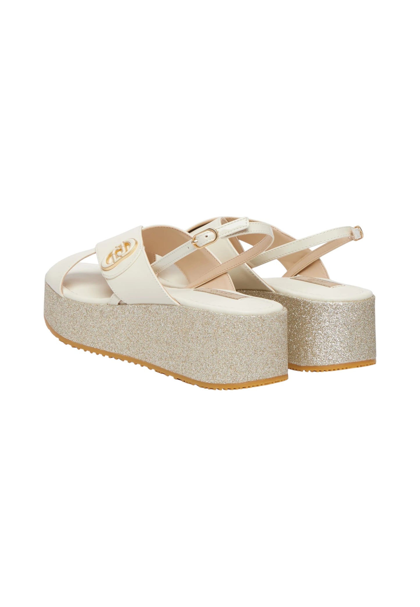 Sandali Platform Donna Liu Jo In Pelle Di Vitello Con Glitter Flo 03 SA6141PX106