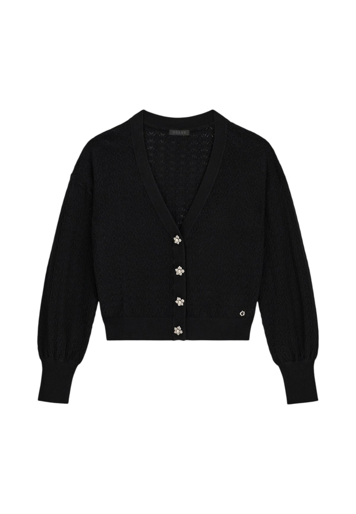 Cardigan  Donna Guess Manica lunga, Scollo a V Ls Vn Nina Cardi Stwr W6YR14Z0955