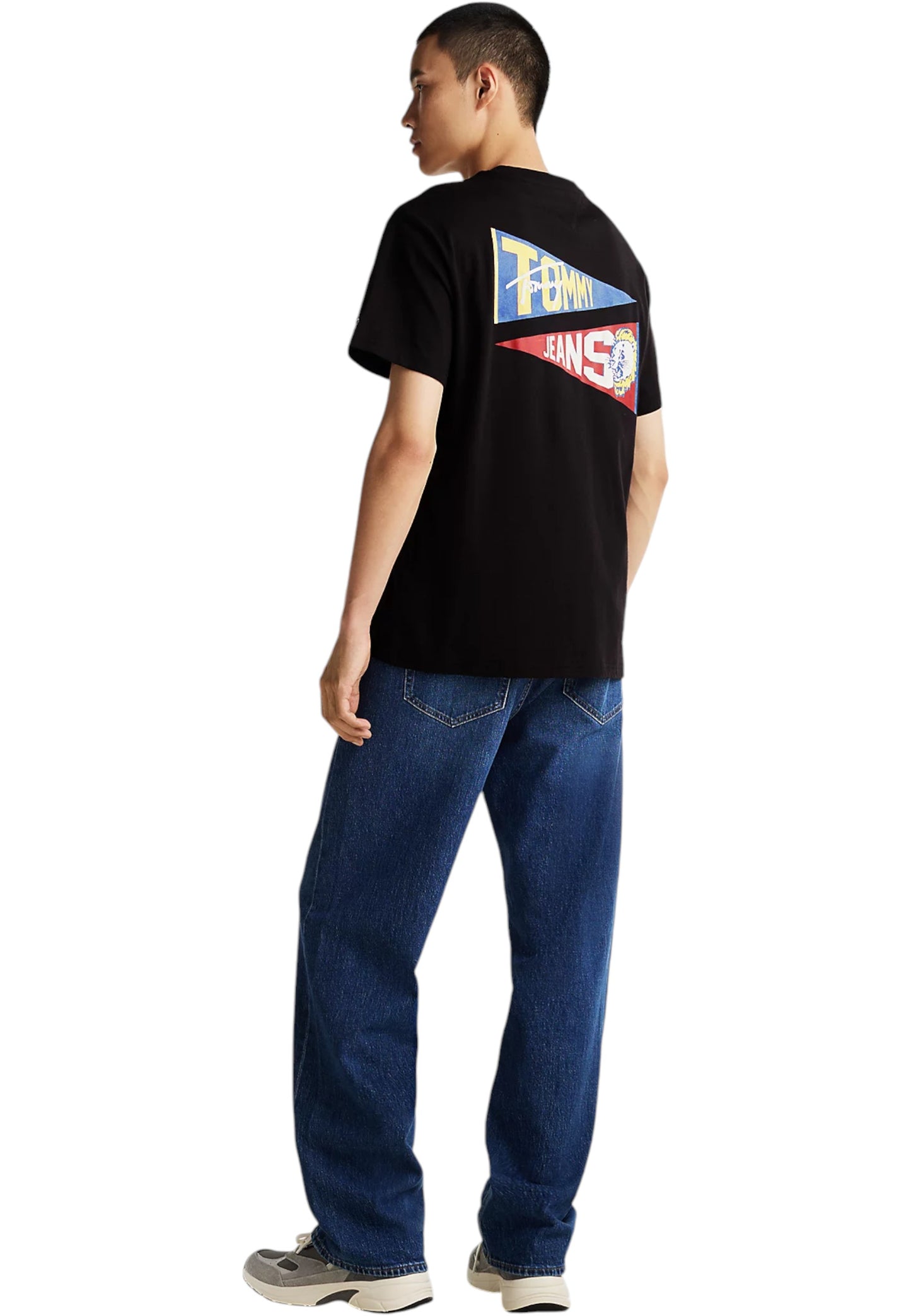 T-Shirt Manica Corta Uomo Tommy Jeans  Tjm Rlx Uni Flag Tig