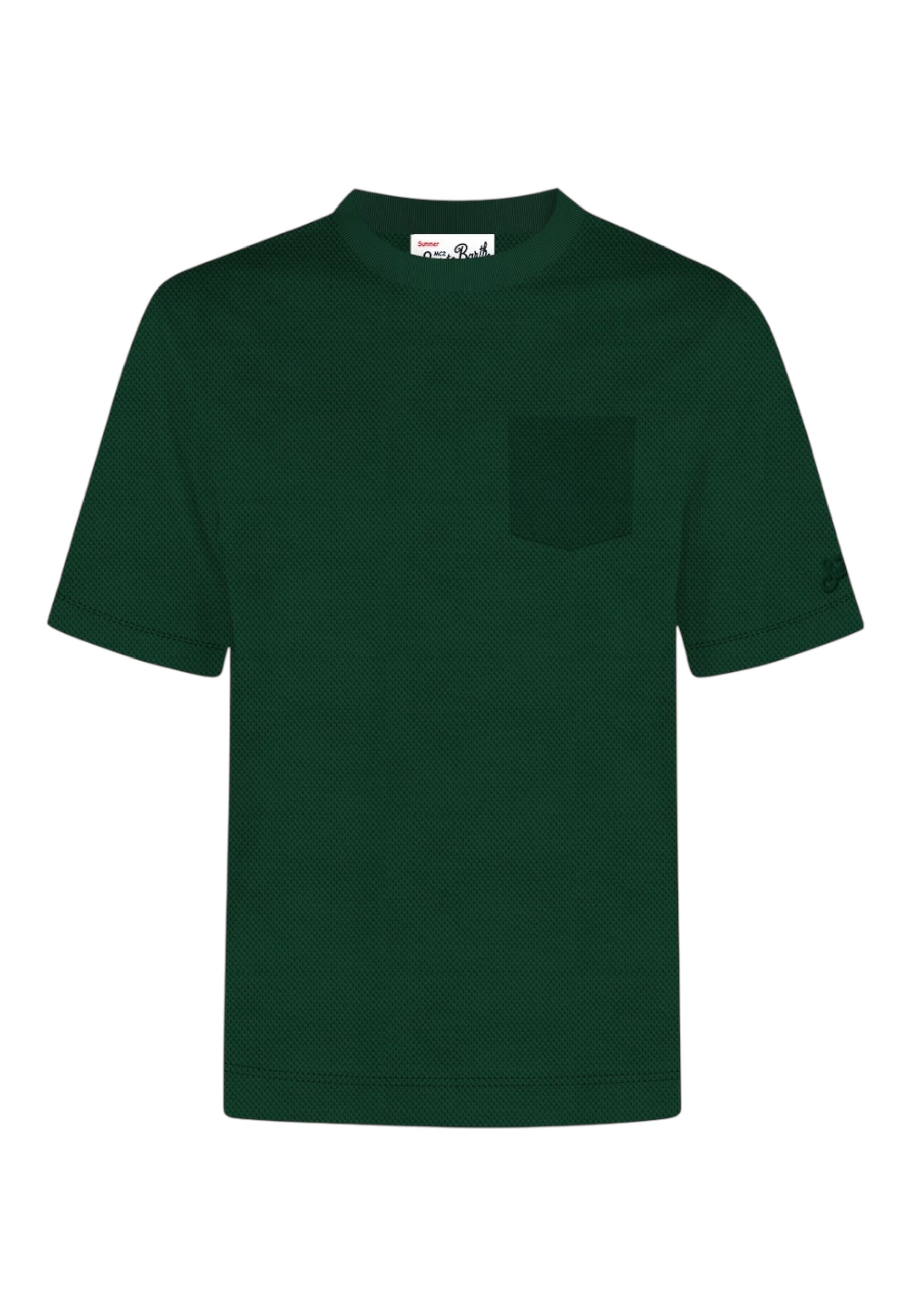T-Shirt Manica Corta Uomo Mc2 Saint Barth Piquet Con Taschino Bakewell BKW0001