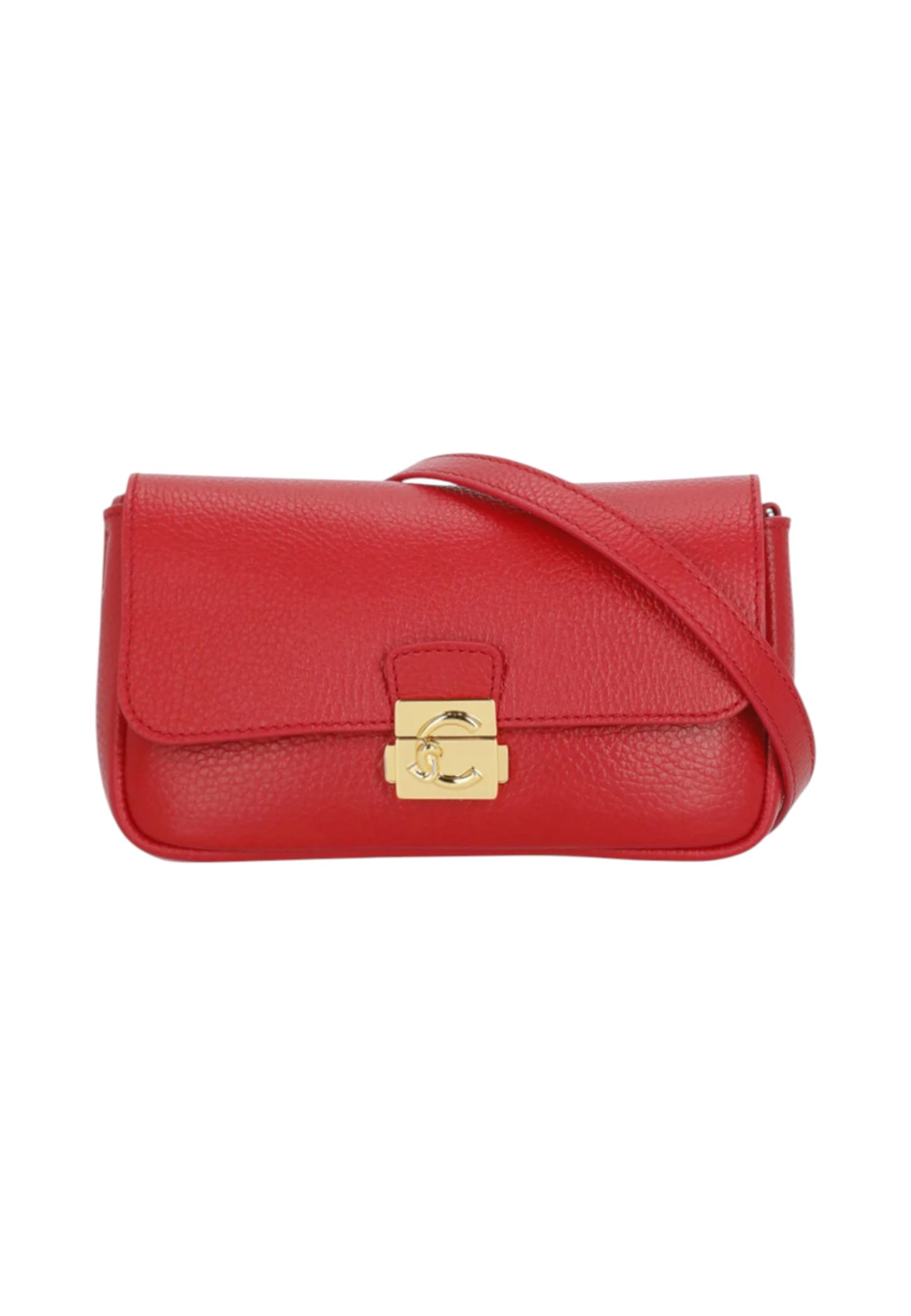 Borsa A Tracolla Donna Coccinelle In Pelle Martellata Coccinelle C-Me Lock Mini E5U4K520101