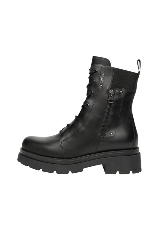 Stivaletti Anfibi Donna Nero Giardini Tacco 5 CM  I514783D