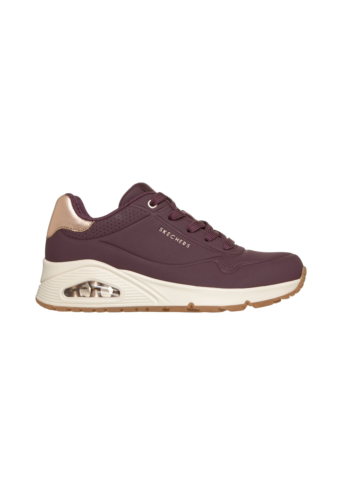 Sneakers Basse Donna Skechers Air-Cooled Memory Foam, Skech-Air, Dettagli dorati Uno - Golden Air 177094