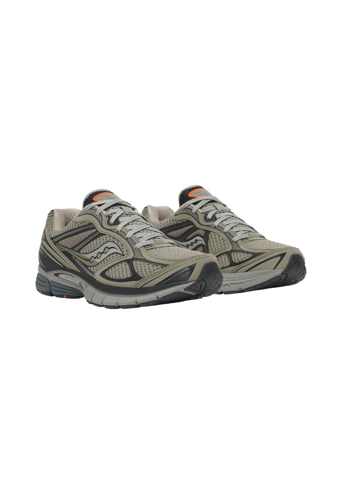 Sneakers Basse Uomo Saucony Chiusura con lacci, Tomaia in mesh traspirante, Tecnologia Power Grid, Dettagli riflettenti, Struttura leggera e ammortizzata Progrid Guide 7 S101493