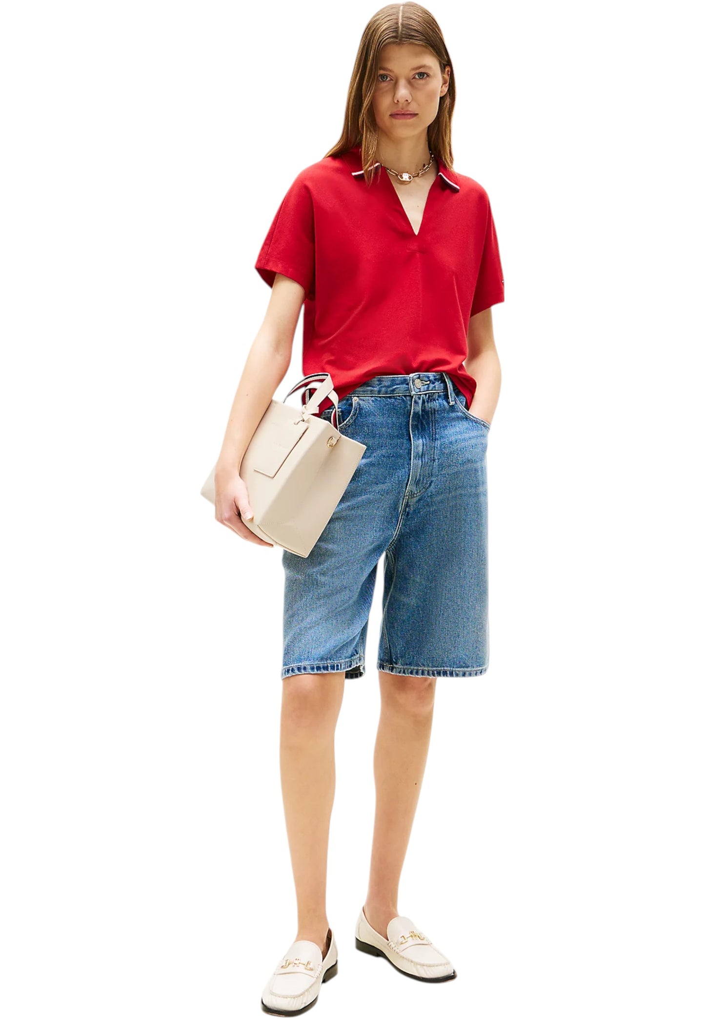 Borsa A Mano Donna Tommy Hilfiger Med Shopper Th Established