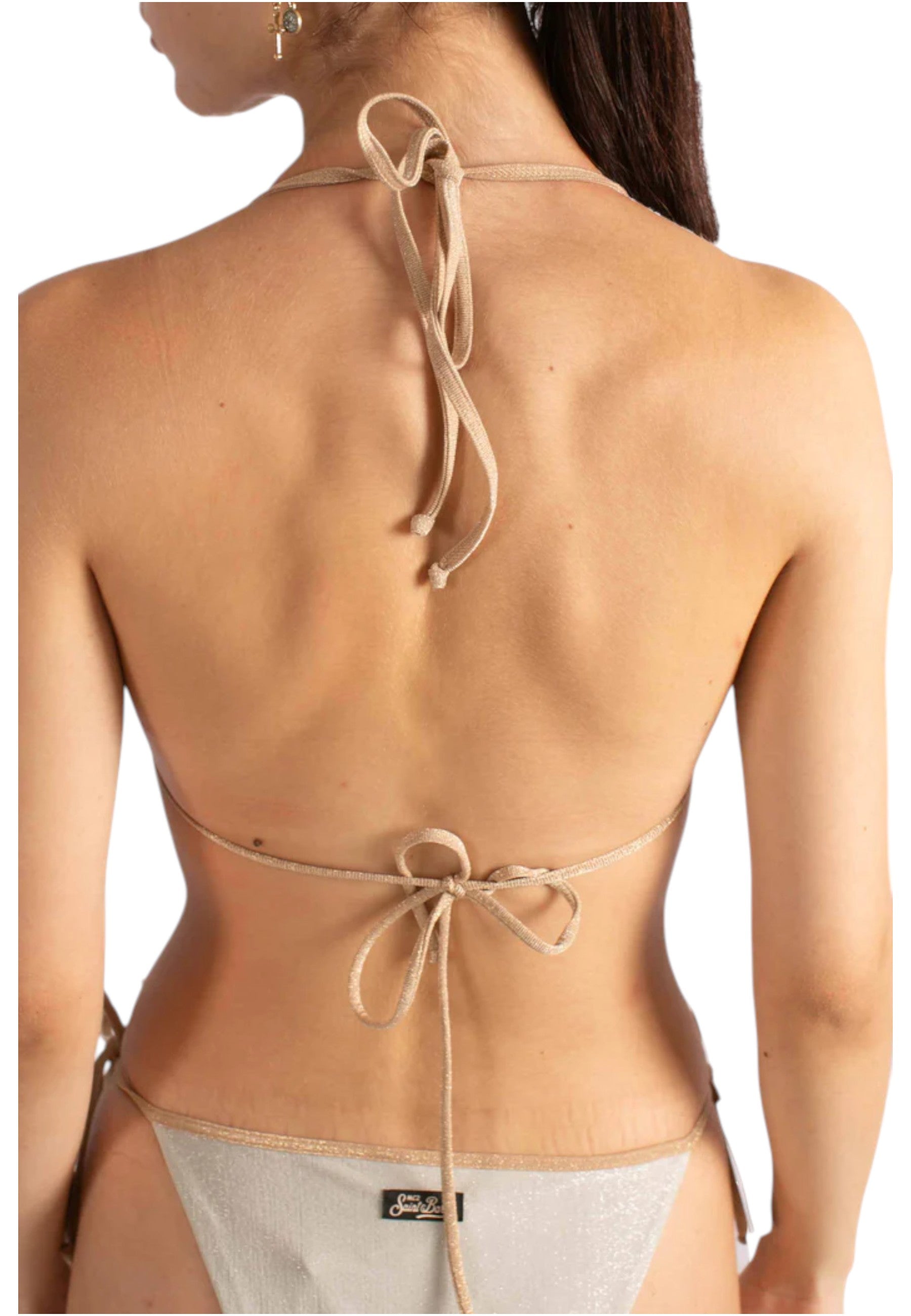 Bikini Pezzo Sopra Donna Mc2 Saint Barth Triangolo Leah String - Lurex