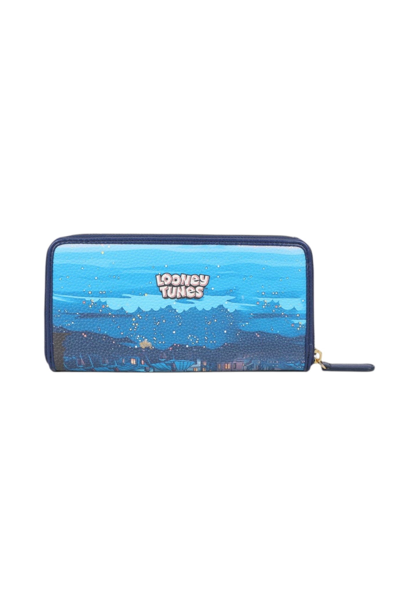 Portafoglio Con Zip Donna Braccialini Stampa Bugs Bunny e Lola Torre Eiffel Cartoline Lt LT258_126LT