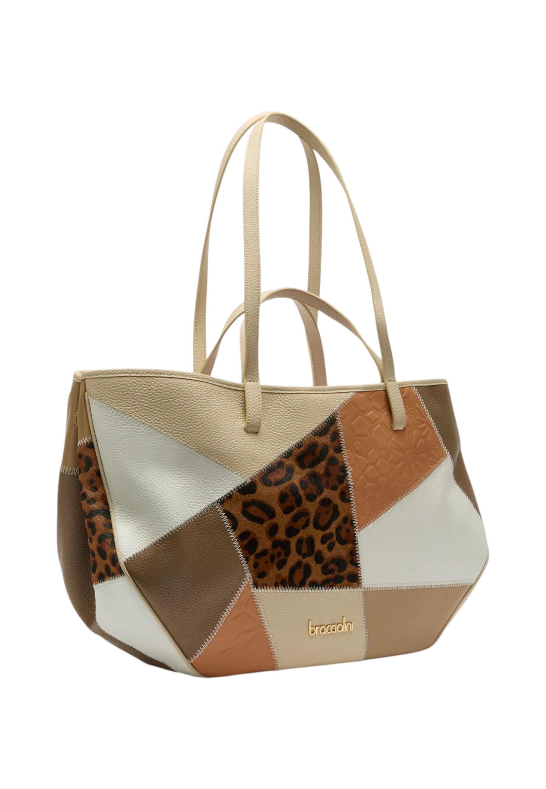 Borsa A Mano Donna Braccialini In Pelle Patchwork B19073PP