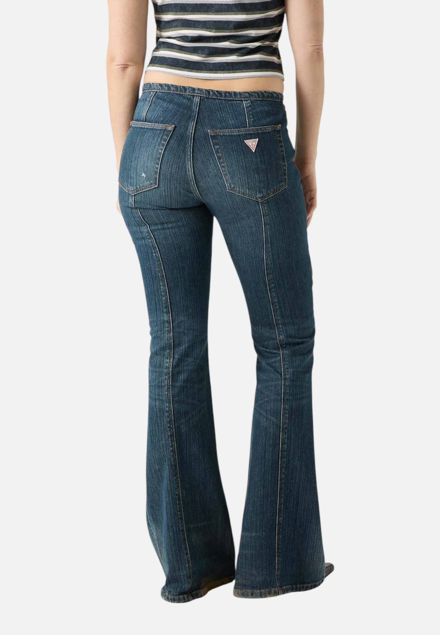 Jeans Flare Fit Donna Guess Stricky Dark Wash Go Low Rise Extra Flare W6RA2WD6672