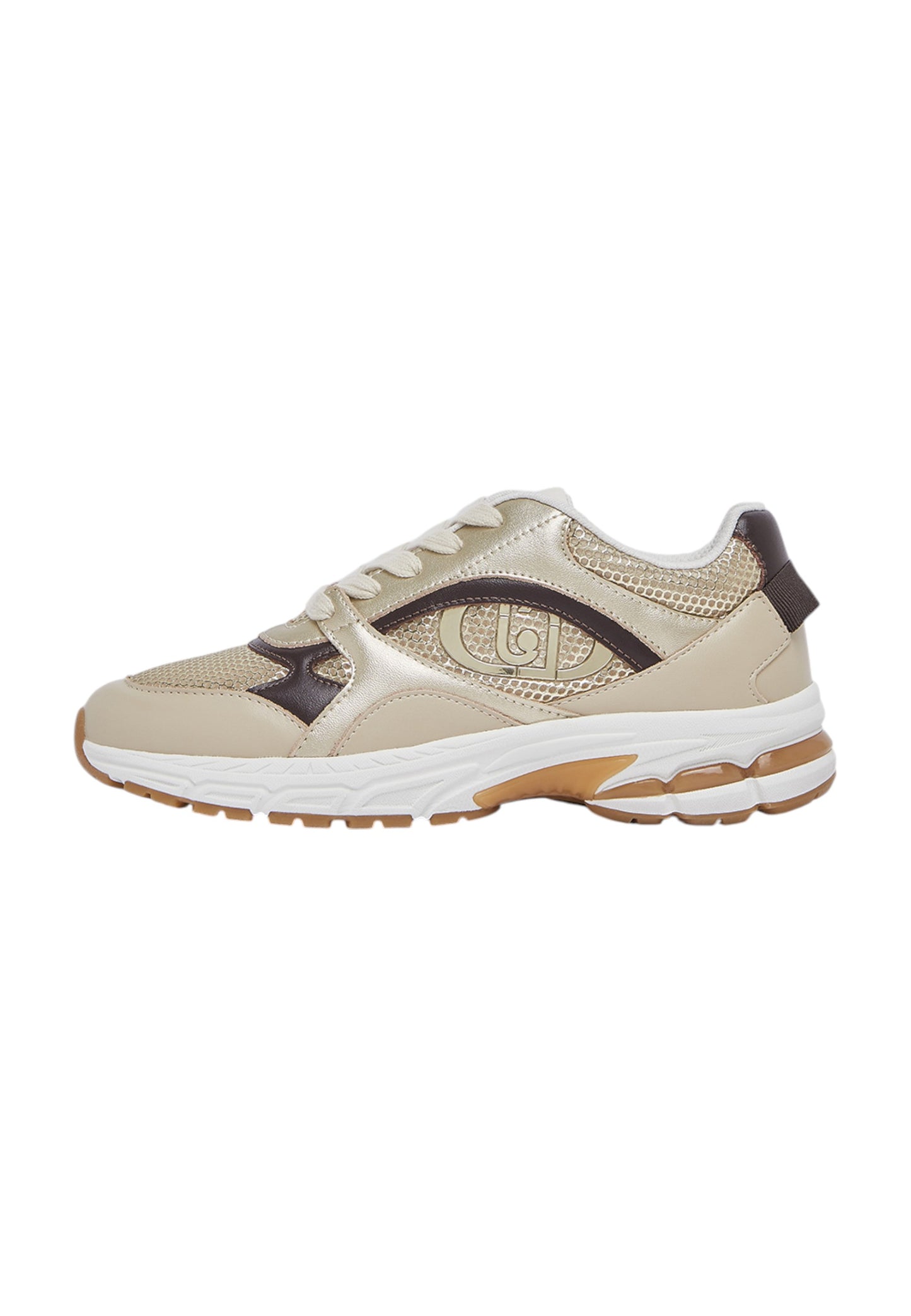 Sneakers Basse Donna Liu Jo Chunky In Pelle Con Inserti In Mesh Trixie 01 BF6063PX932