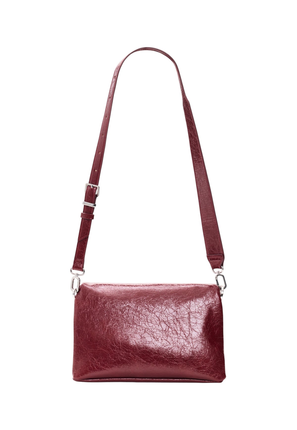 Borsa A Spalla Donna Desigual  Bag Half Logo Venecia 4.0 Granate 26WAXP80