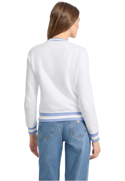 Felpa A Girocollo Donna Guess Regular Fit Tennis Crest W5YQ19K68I4