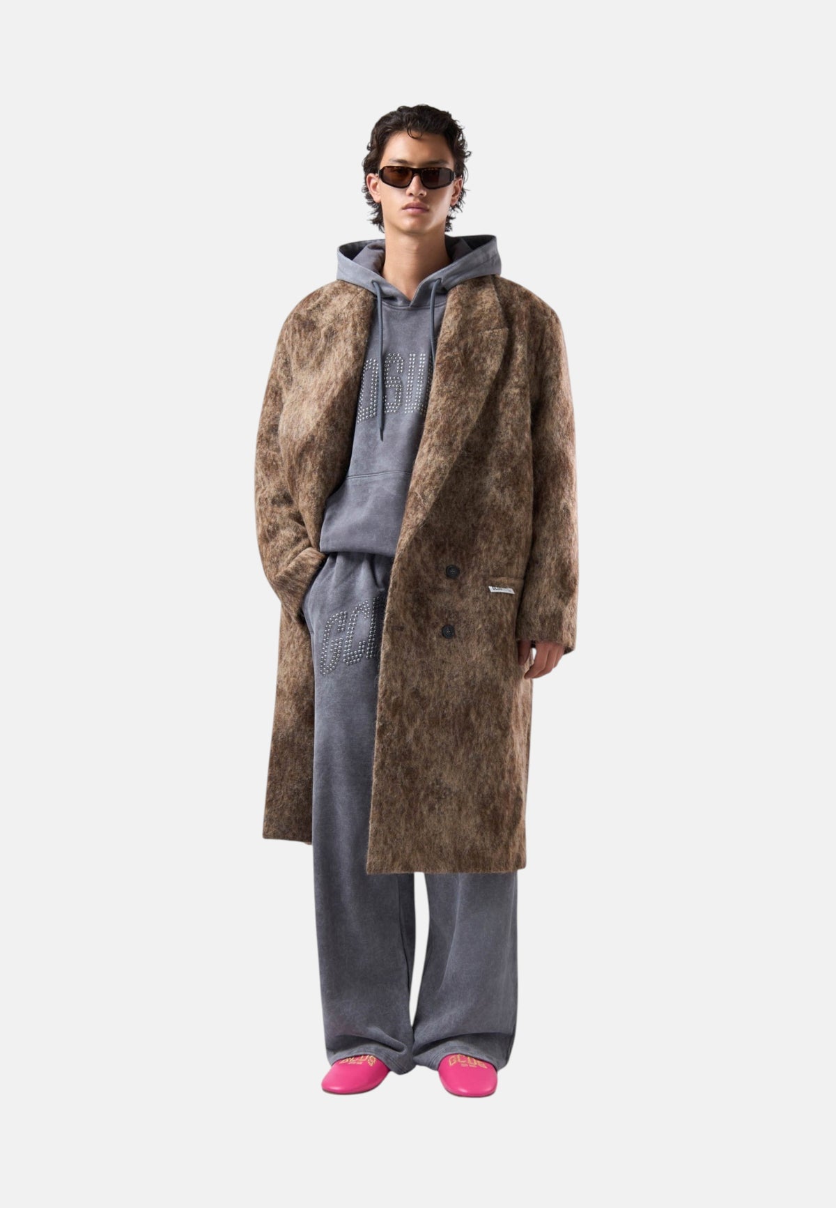 Felpa Con Cappuccio Uomo Gcds   C2MWQE056F034