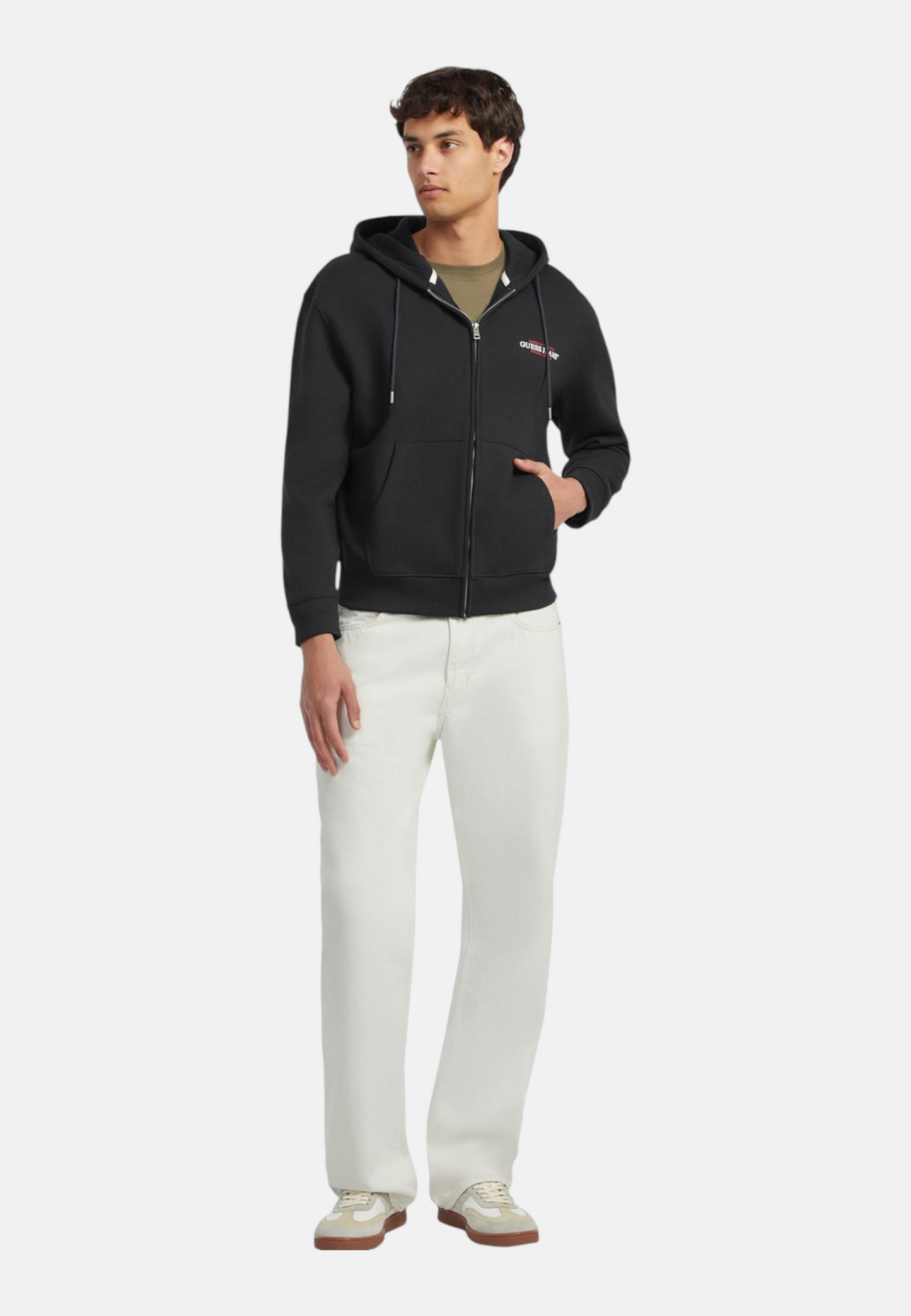 Felpa Con Zip Uomo Guess Vestibilit� regular Gj M6RQ38KCPR1