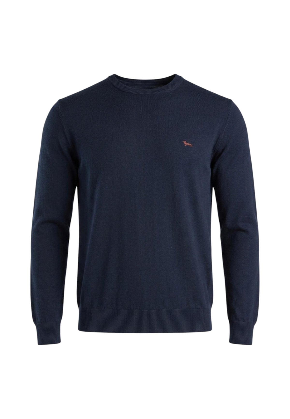 Maglia A Girocollo Uomo Harmont & Blaine Misto cotone e lana, Regular Fit, Finiture a costine, Made in Italy, Logo Harmont & Blaine  HRR012030788