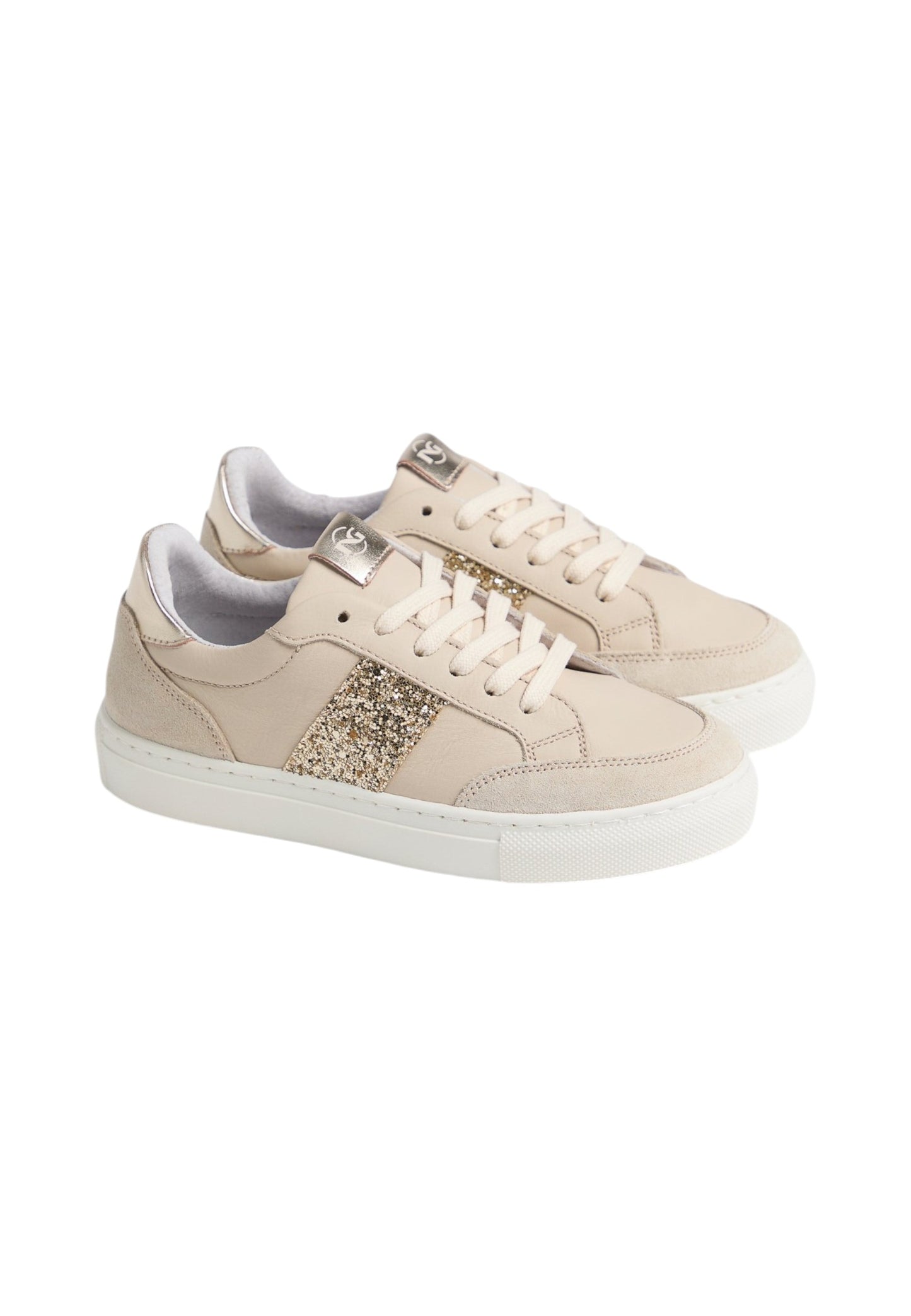 Sneakers Basse Donna Nero Giardini In Pelle Con Banda Glitter  E633593F
