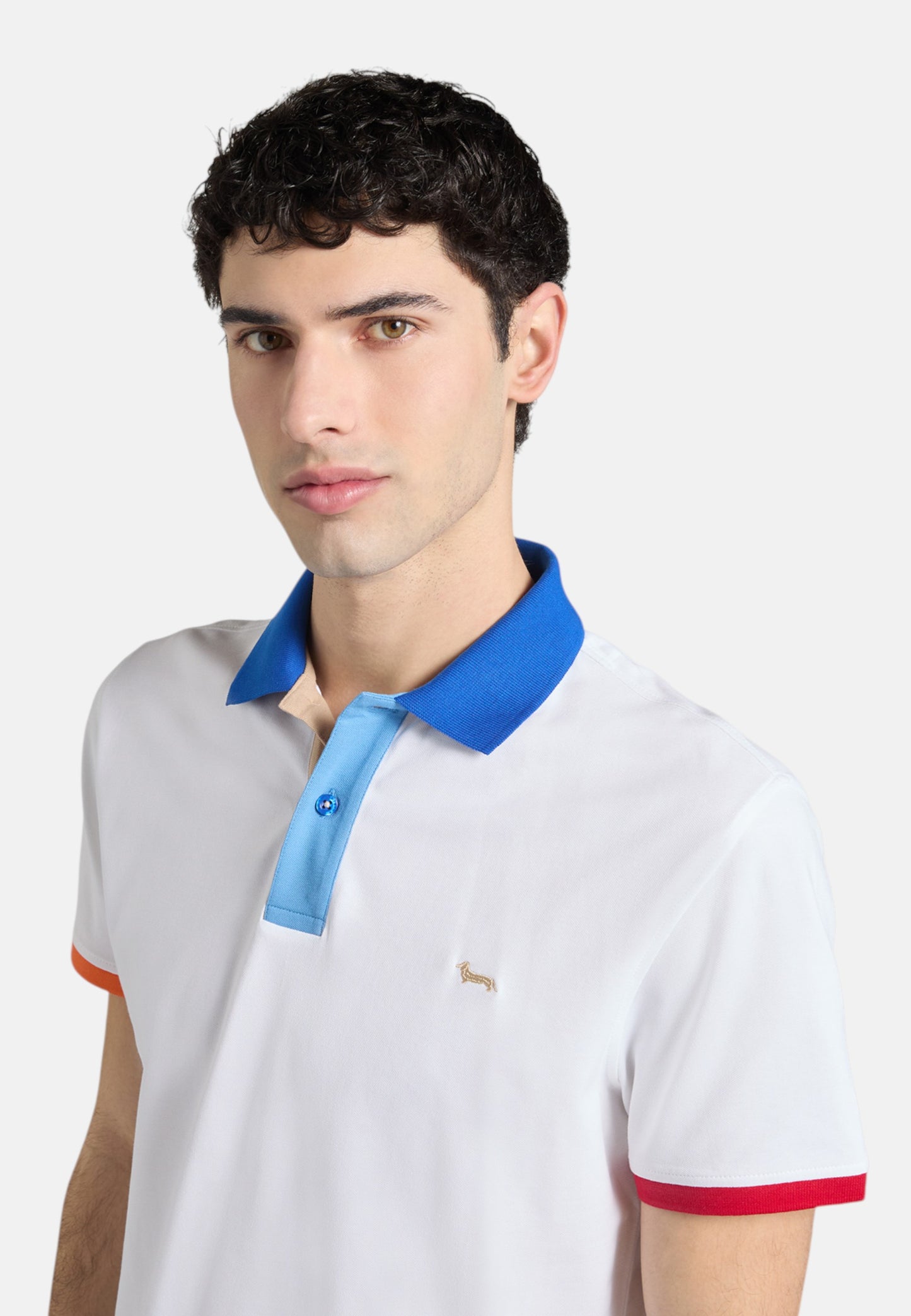 Polo Manica Corta Uomo Harmont & Blaine Con Collo E Orli A Contrasto  LRQ417020862