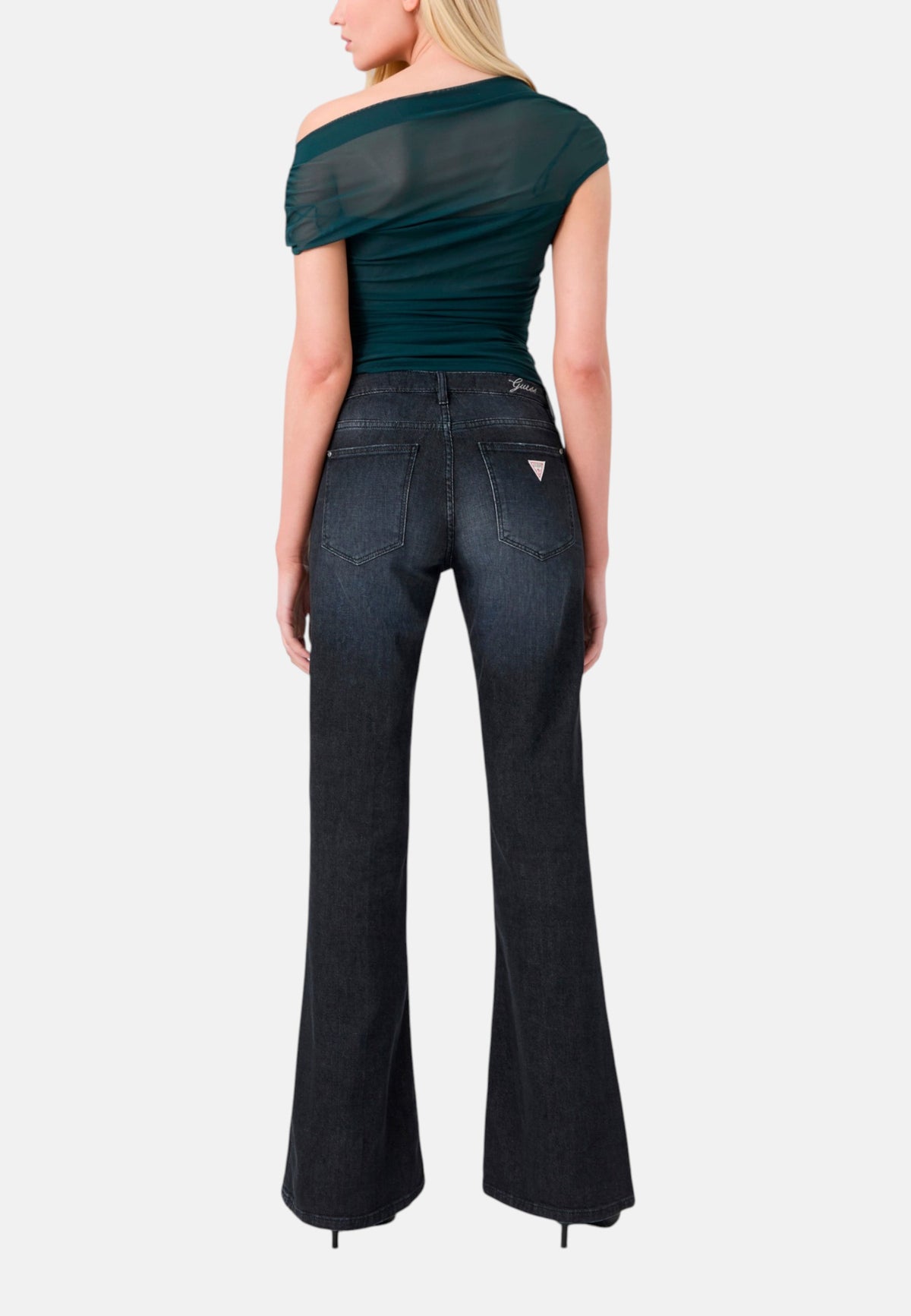 Jeans Bootcut Donna Guess Vita Bassa Beverly W6BAJ7D2088
