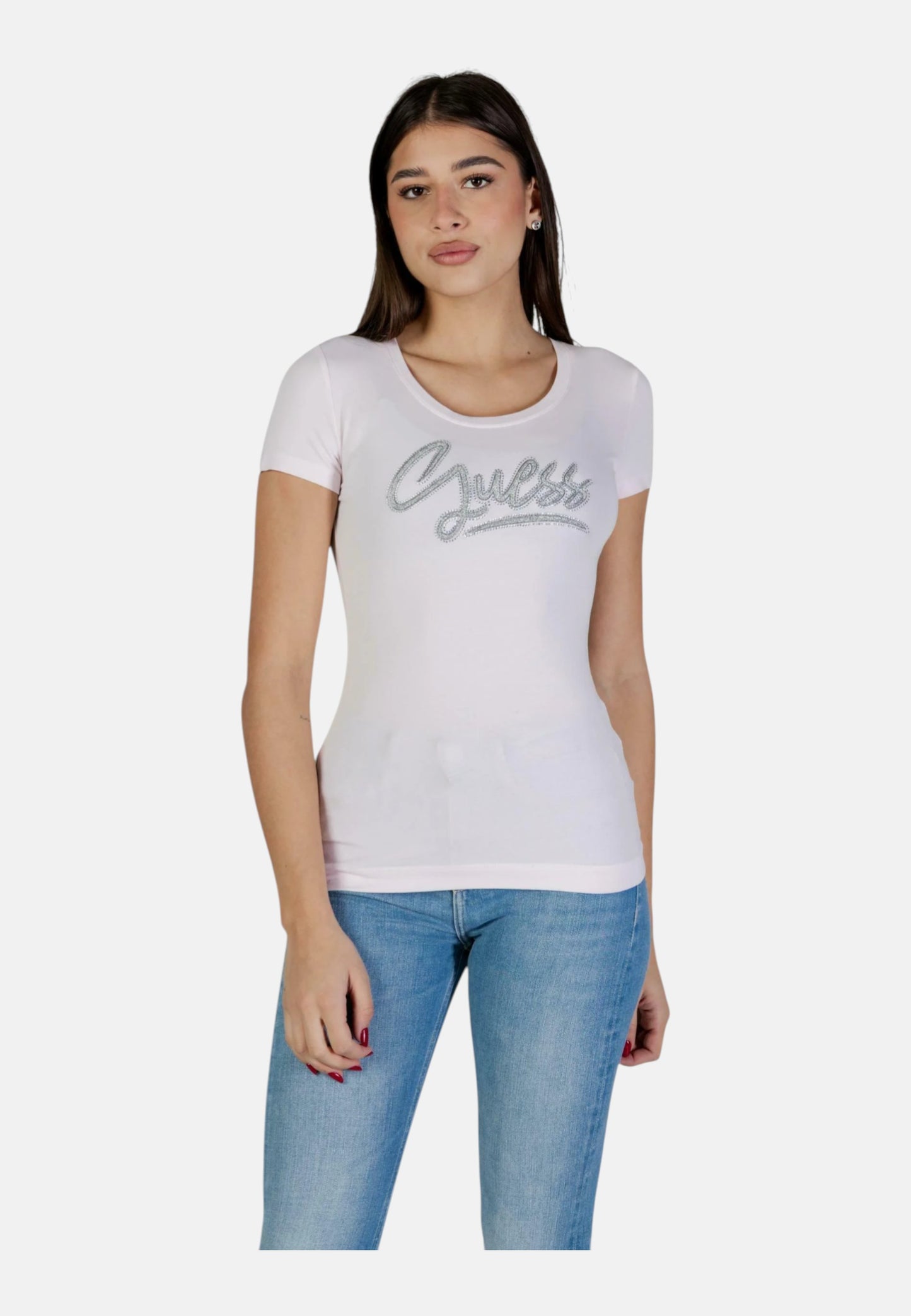T-Shirt Manica Corta Donna Guess  Guess Script W6RI24J1314