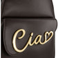 Zaino  Donna Braccialini Zaino compatto, Singolo con tracolle regolabili, Chiusura con zip, Due tasche interne, una con zip e una aperta, Accessorio Ciao in metallo, Dimensioni: 23 x 12 x 30 Cm Ciao B19343PP
