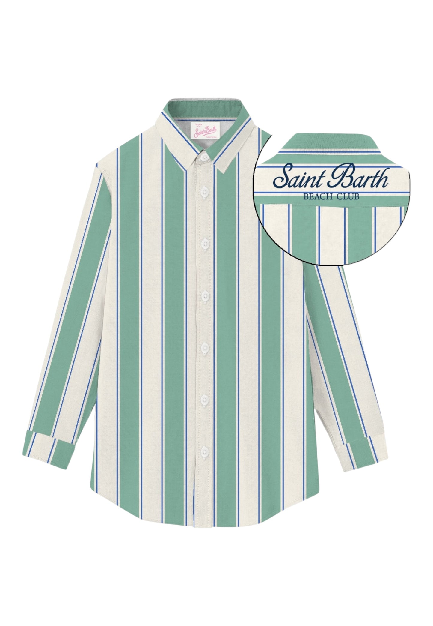 Camicia Manica lunga Donna Mc2 Saint Barth Beach Stripes Brigitte BRIG001