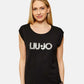 T-Shirt Manica Corta Donna Liu Jo Con Coulisse Stampa All Over Animalier Eco Line VA6047JS360