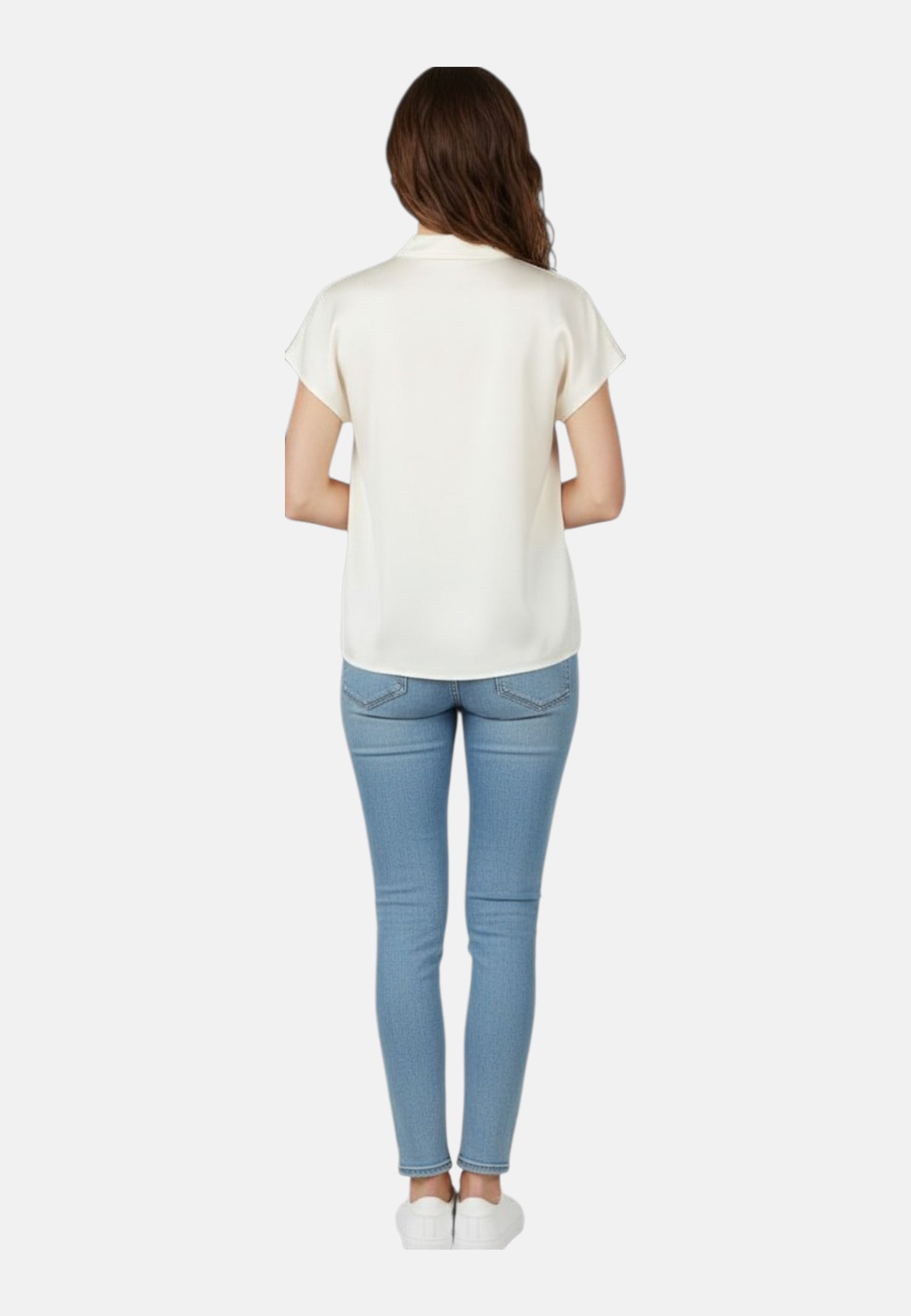 Blusa Manica Corta Donna Liu Jo Kimono In Raso  CA6288T2571