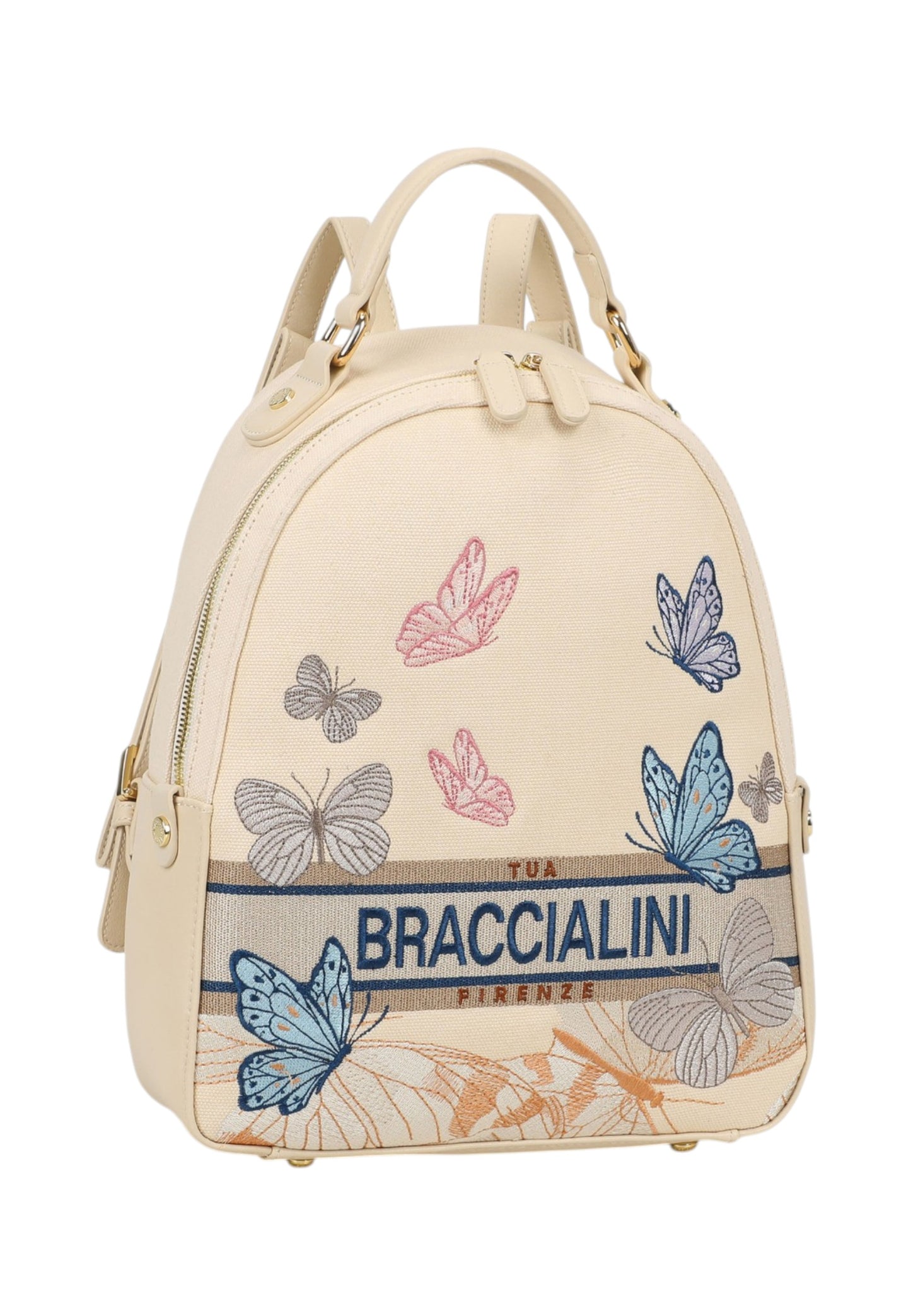 Zaino  Donna Braccialini In Tessuto Con Ricami Esclusivi Jacquard B19064TY