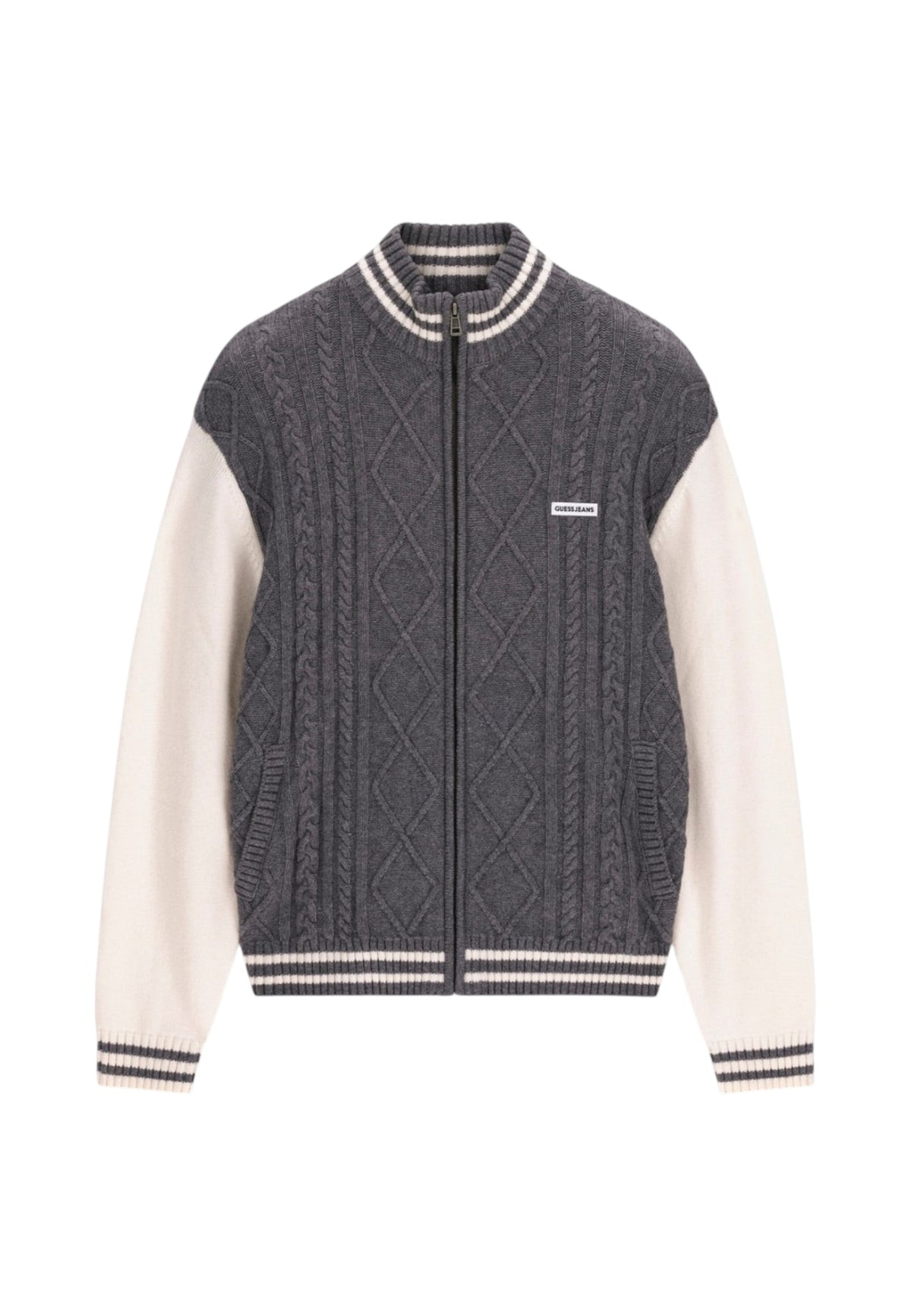 Giacca Bomber Uomo Guess In Maglia, Manica lunga, Zip intera Gj M6BR09Z1232