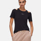 T-Shirt Manica Corta Donna Liu Jo Con Cut Out Eco Line TA6170JS005