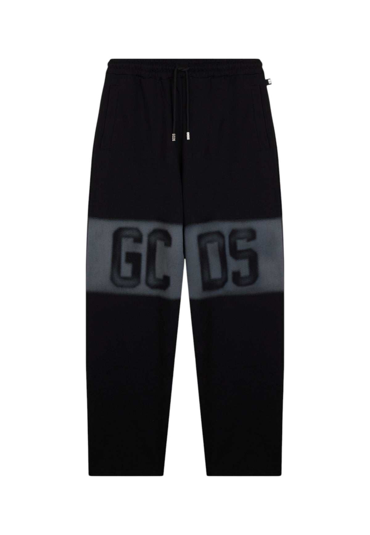 Pantaloni Tuta Uomo Gcds Puro cotone, maxi logo effetto spray, vita elasticizzata, coulisse regolabile, tasche laterali, fondo elasticizzato, vestibilit� regular Logo Spray Sweatpants C2MWQI231F034