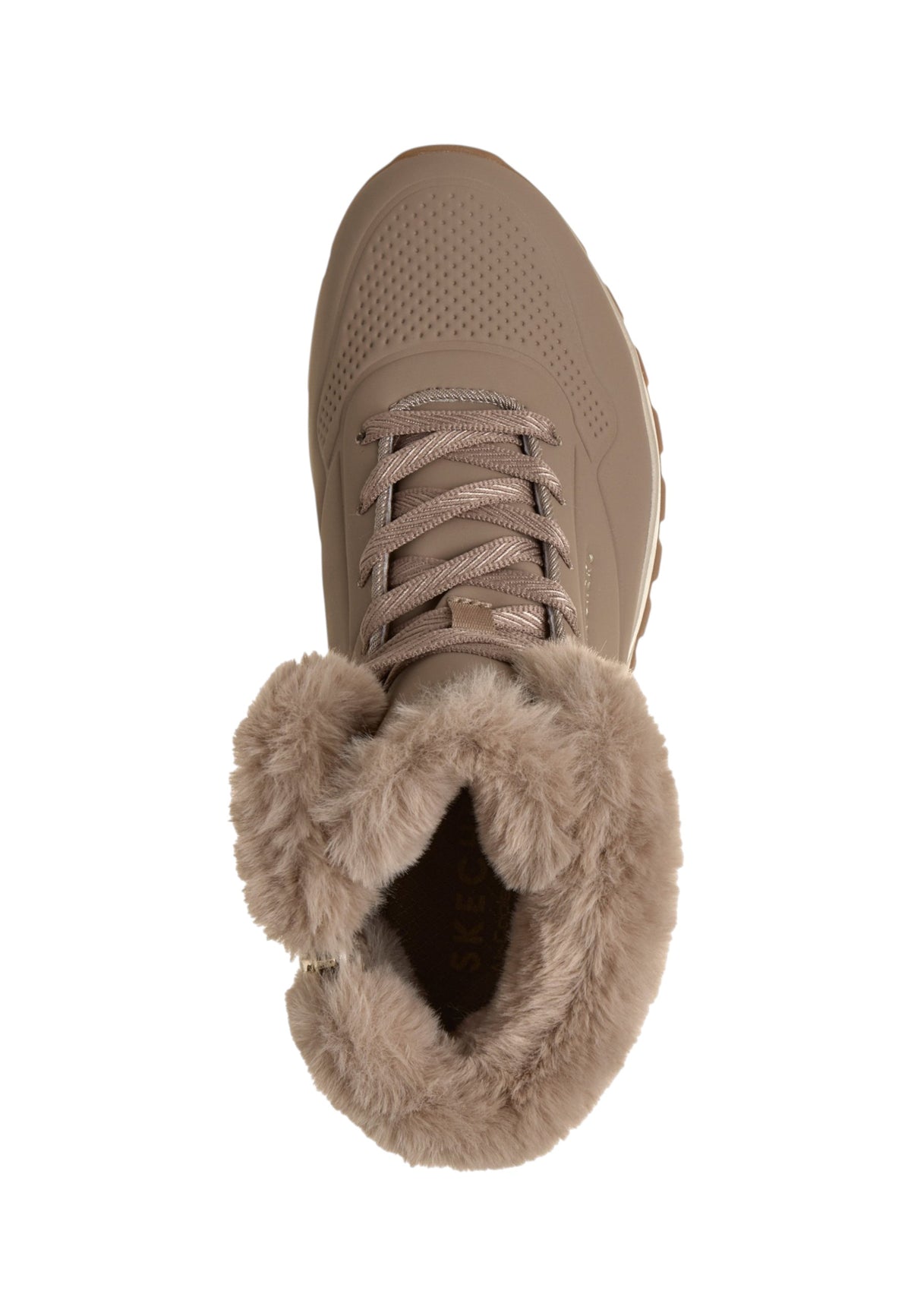 Sneakers Alte Donna Skechers Air-Cooled Memory Foam, Skech-Air, Collo e fodera in ecopelliccia, Suola antiscivolo Uno Rugged-Arctic Avenue 190285