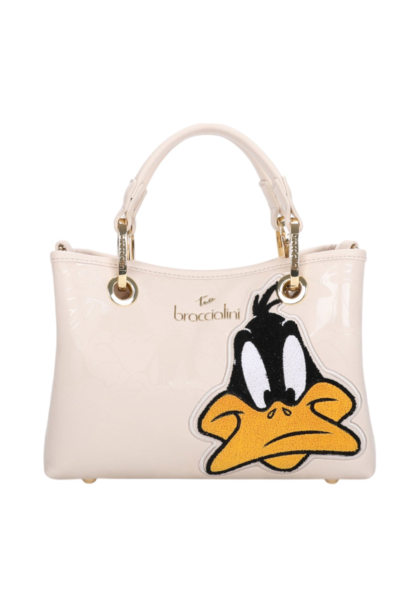 Borsa A Mano Donna Braccialini Patch Daffy Duck Beth Lt LT230YY