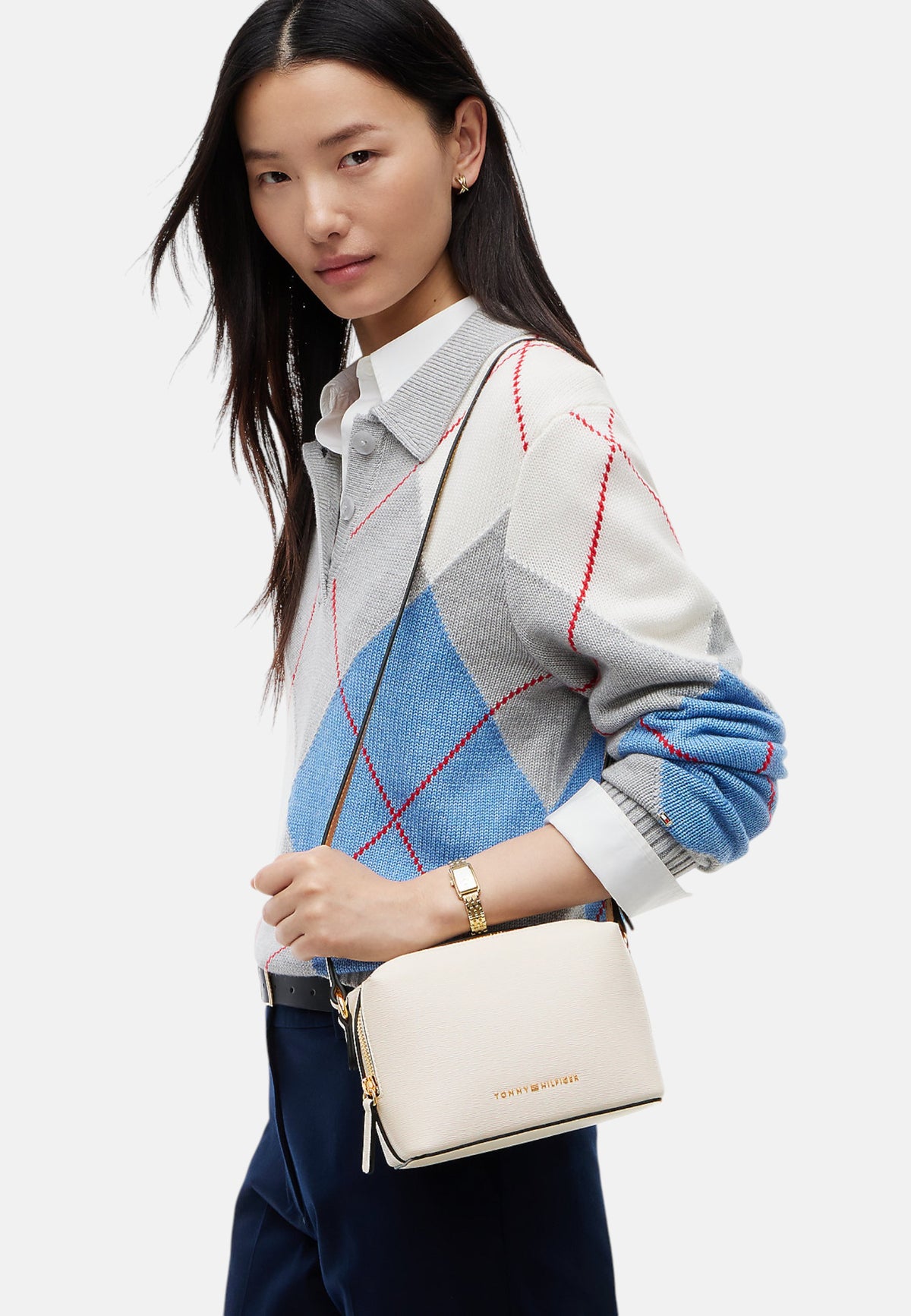 Borsa A Spalla Donna Tommy Hilfiger Camera Bag Th Modern AW0AW19036