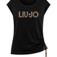 T-Shirt Manica Corta Donna Liu Jo Con Coulisse Stampa All Over Animalier Eco Line VA6047JS360