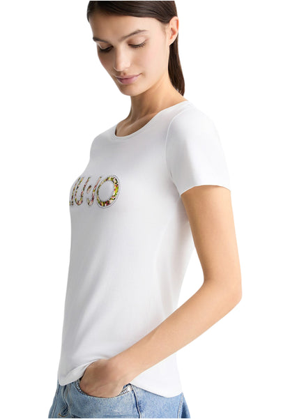 T-Shirt Manica Corta Donna Liu Jo  Flowers