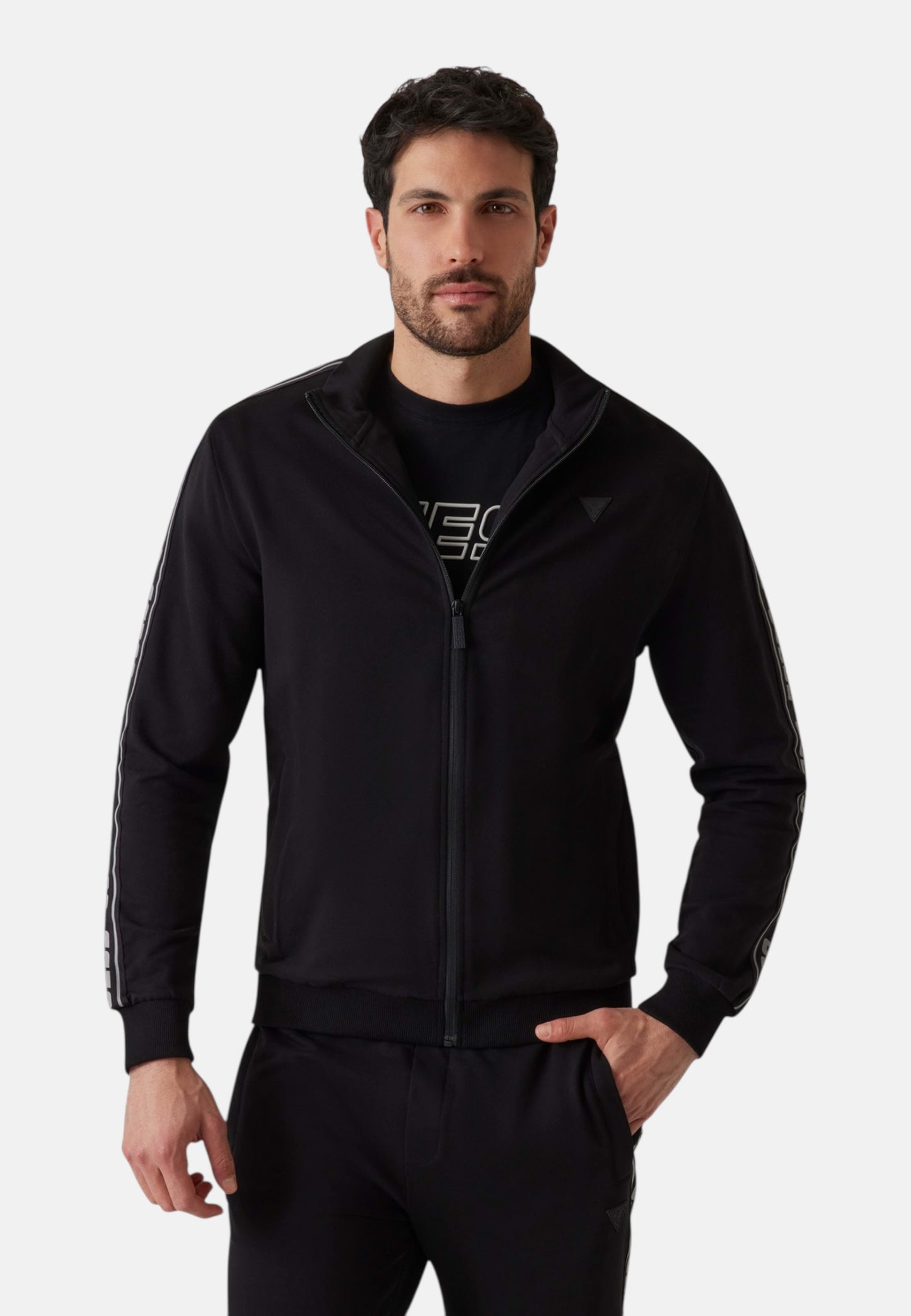 Felpa Con Zip Uomo Guess  New Arlo Z2YQ12K6ZS1